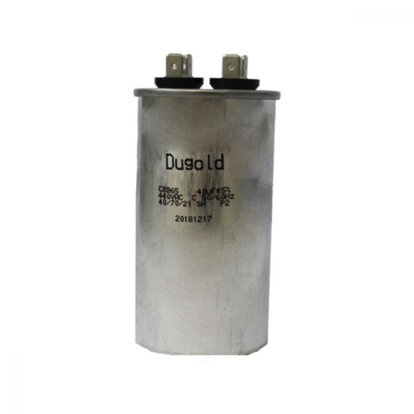 CAPACITOR DUPLO 45+1,5MFD 440V METAL DUGOLD UN