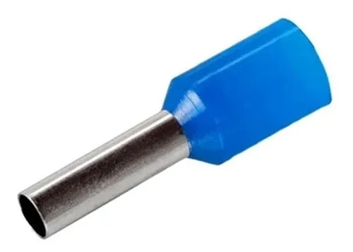 TERMINAL TUBOLAR SIMPLES AZUL 2,5MM UN