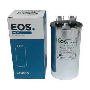 CAPACITOR DUPLO 40+2,5 MDF EOS ALUMÍNIO